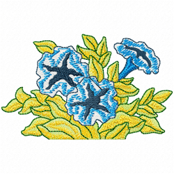Flowers And Tree Embroidery Design 6 Flowers And Tree Embroidery Design 6